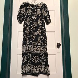 La Cera 100% cotton Muu Muu Print Dress Artsy**